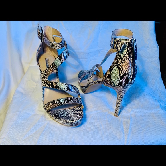BCBGeneration EDDI Heels- Cotton Candy Snake Print - Picture 7 of 7